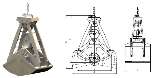 無(wú)錫新華:雙索雙瓣抓斗（5t、10t、16t）
