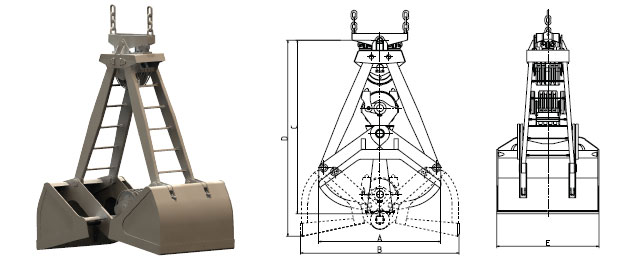 無錫新華:四索雙瓣抓斗（32t、40t、50t、63t）