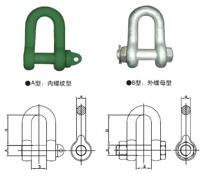 無錫新華:高強度直型（D）卸扣（美標(biāo)卸扣）