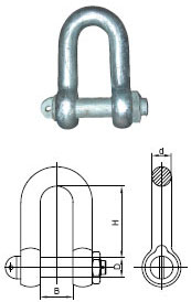 無錫新華:合金鋼直型（D）卸扣