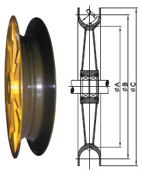 無錫新華:卸船機(jī)寬槽滑輪