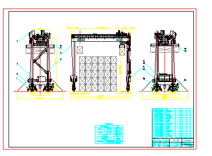 秦皇島通聯(lián)輪胎式集裝箱門式起重機 TL-CQ41T