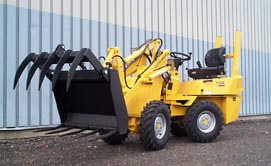 美國哥黑爾(GEHL)木材抱夾伸縮臂叉車 KL168