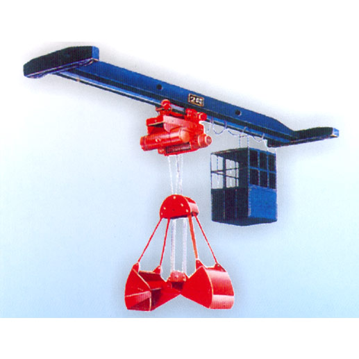 河南廣興:電動單軌抓斗起重機