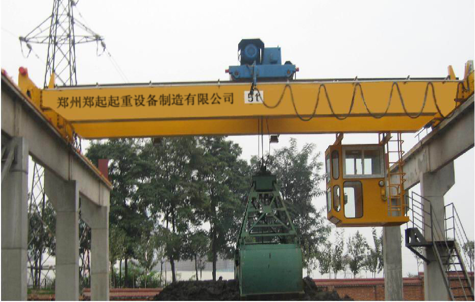 鄭州鄭起雙梁抓斗橋式起重機(jī)