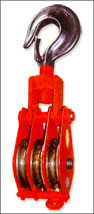 保定東方龍起:三輪吊鉤滑車(1t-32t)