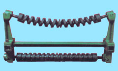 安徽巢湖市寶豐雙向螺旋上下橡膠托輥組