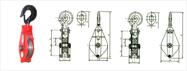 清苑玉田單輪開(kāi)口滑車