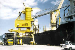 比利時(shí)Vigan門(mén)架式卸船機(jī)