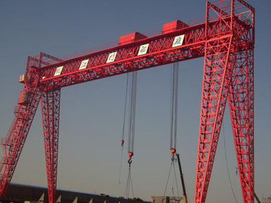 新鄉(xiāng)市中原MEC50-10+50t-45m門式起重機