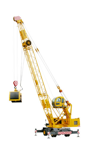 江蘇八達重工：QLYS25HZ“雙動力”液壓輪胎式桁架臂抓斗起重機 QLYS25HZ