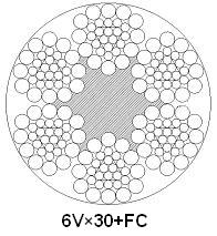 貴州巨龍:異型股鋼絲繩 6V×30
