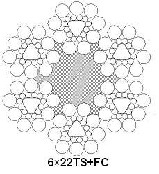 貴州巨龍: 異型股鋼絲繩 6×22TS