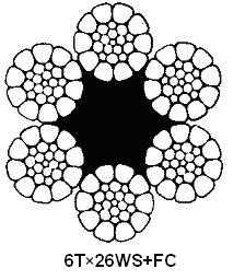貴州巨龍:面接觸鋼絲繩 6T×26WS