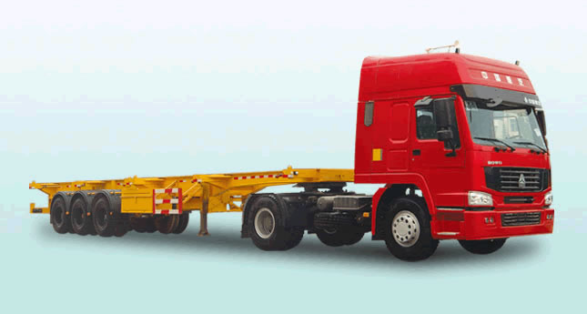 骨架式集裝箱運(yùn)輸車 YGK9380TJZG