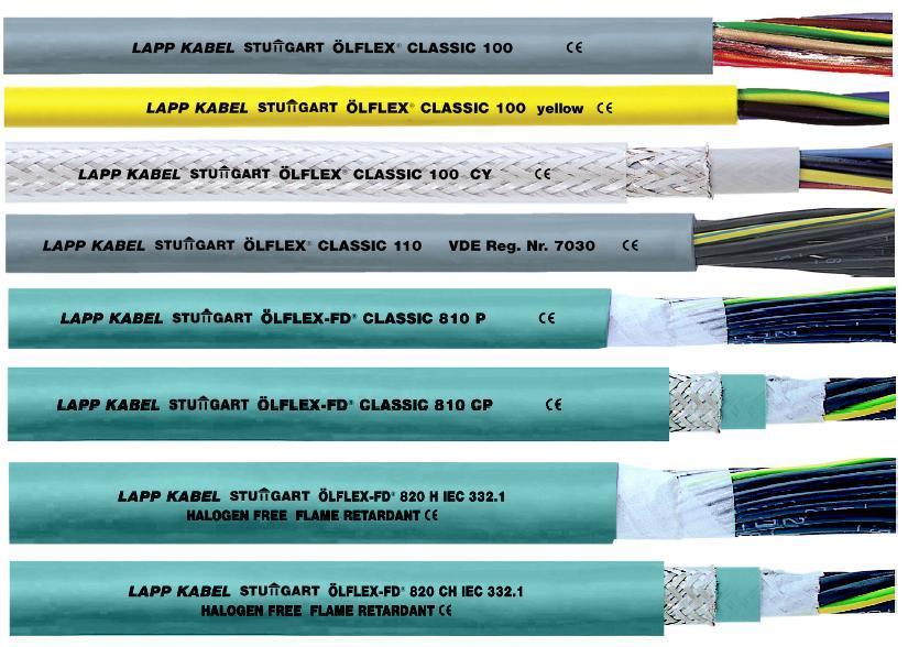 OLFLEX CLASSIC 纜普 LAPP電纜 OLFLEX CLASSIC 100/OLFLEX CLASSIC 110 CY/OLFLEX FD CLASSIC 810 CY