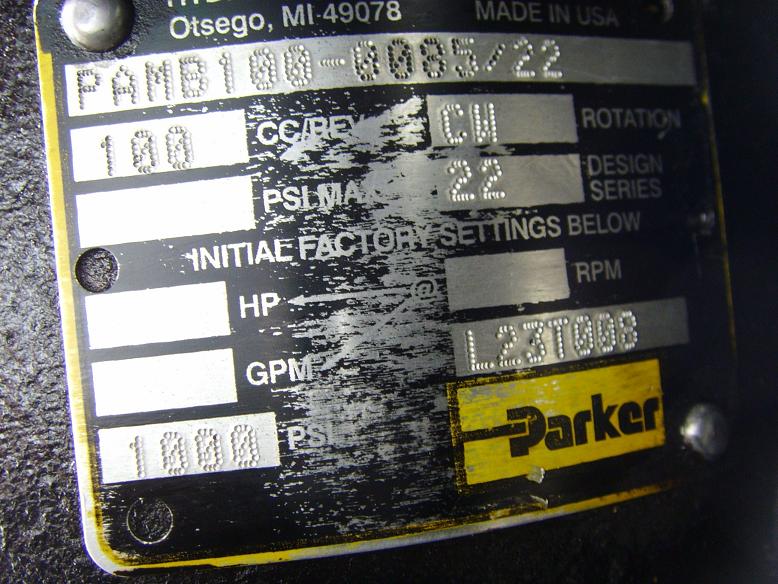 PARKER柱塞泵 PAMB100-0085/22