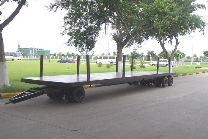 全掛平板拖車、平板車、全掛車、全掛平板拖車、廠內運輸車 PC