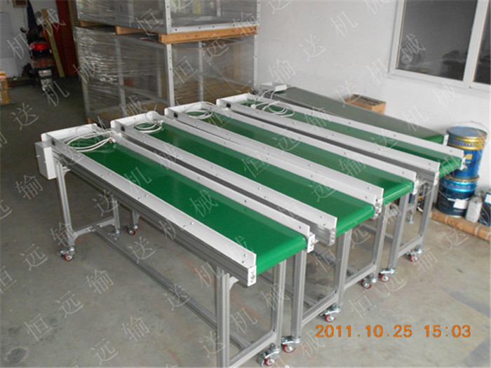 廠家制造鋁合金皮帶機，鋁型材皮帶機，非標(biāo)皮帶輸送線，湖州恒遠 HY-5