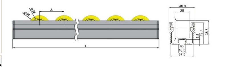 廠家定制，福來(lái)輪伸縮機(jī)，鋼制福來(lái)輪輸送，電動(dòng)福來(lái)輪伸縮機(jī)，柔性福來(lái)輪伸縮機(jī)，造型美觀，承載性好 HY-7