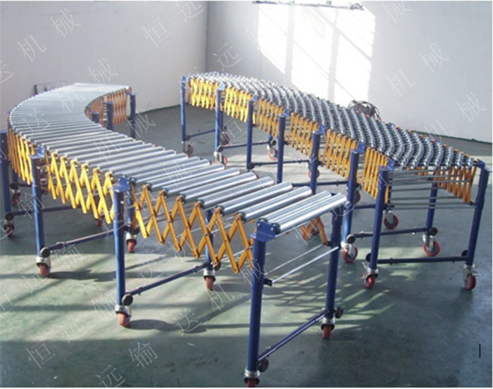 伸縮輥道輸送機,動力輥筒輸送機，輥道輸送機，伸縮式輸送機 HY-17